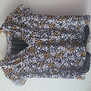 Ann Taylor Flowy Floral Top, XL